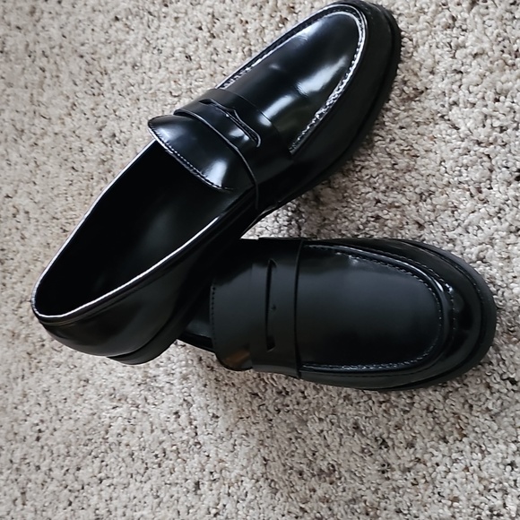 NWT Banana Republic Sz 9 black loafers - Picture 10 of 14